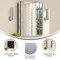 Flash Furniture Jolie 24-in. x 30-in. Medicine Cabinet w/Rounded Beveled Mirror and Reversible Metal Frame, Silver HFKHD-FM23C0401-L-SLV-GG - alternate 3